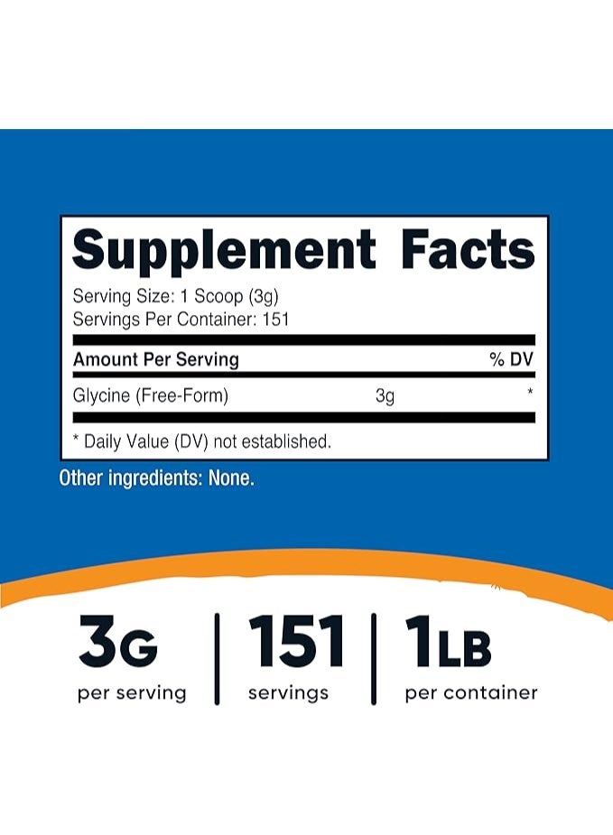 نوتريكوست، جليسين، بدون نكهة، 16 أونصة (454 غرام) - Image 4